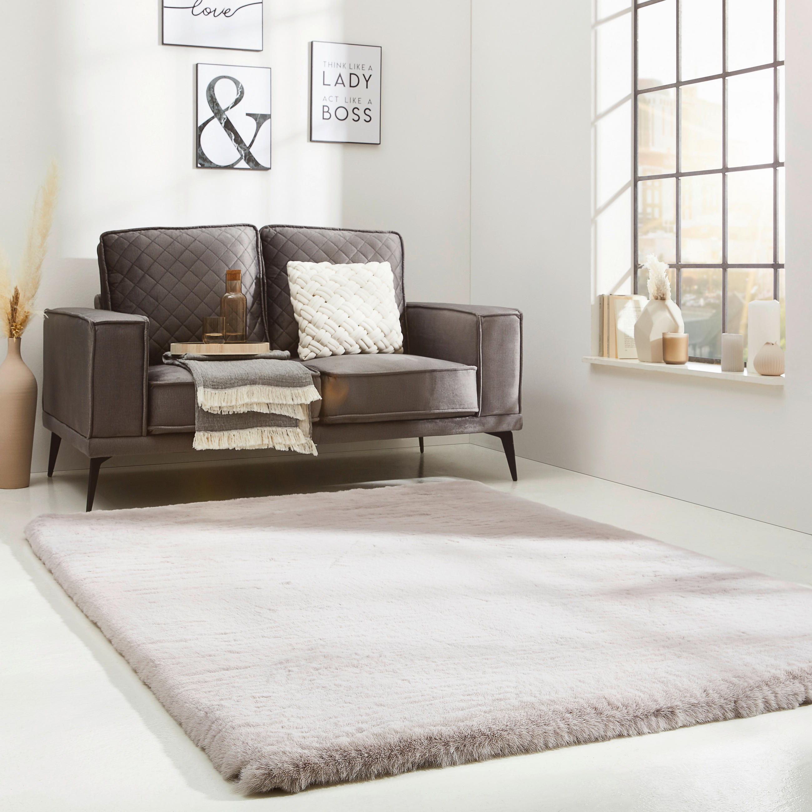 HOCHFLORTEPPICH 140/200 cm Grau  - Grau, Design, Textil (140/200cm) - Novel