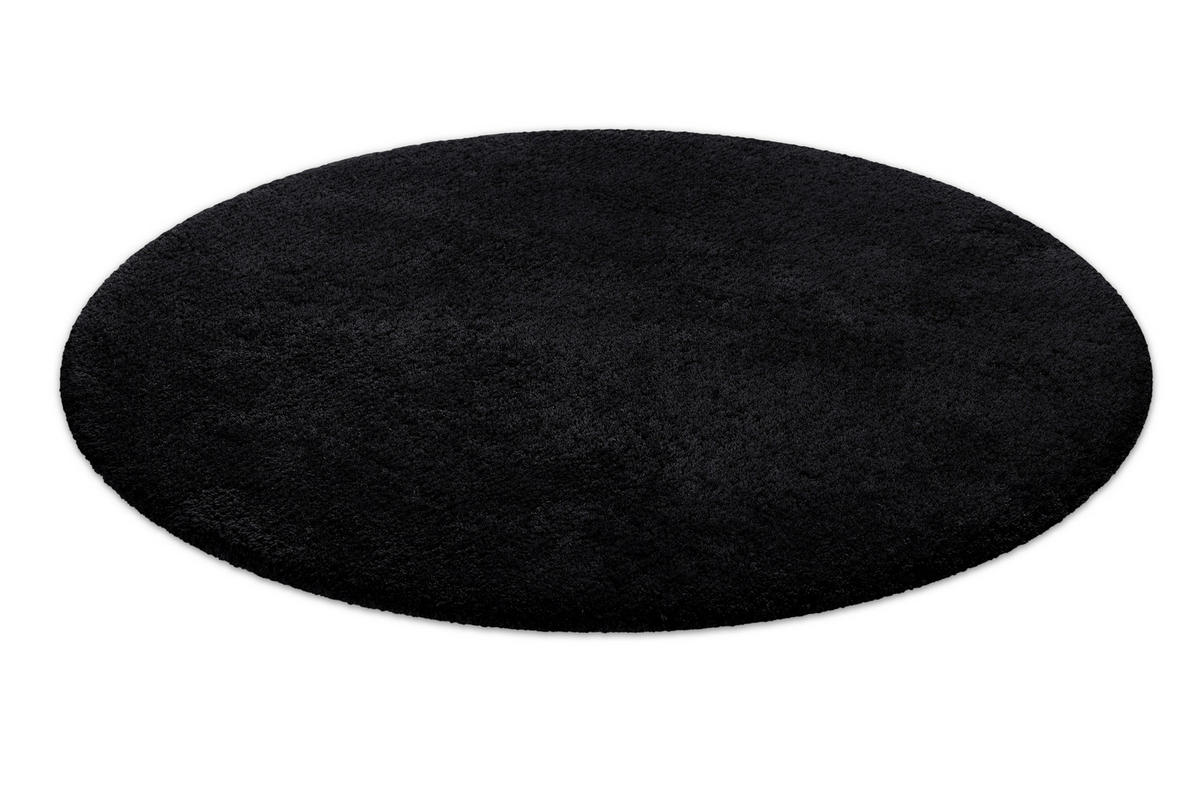 BADTEPPICH Anthrazit, Schwarz 90 cm  - Anthrazit/Schwarz, Basics, Kunststoff/Textil (90cm) - WECON HOME BASIC