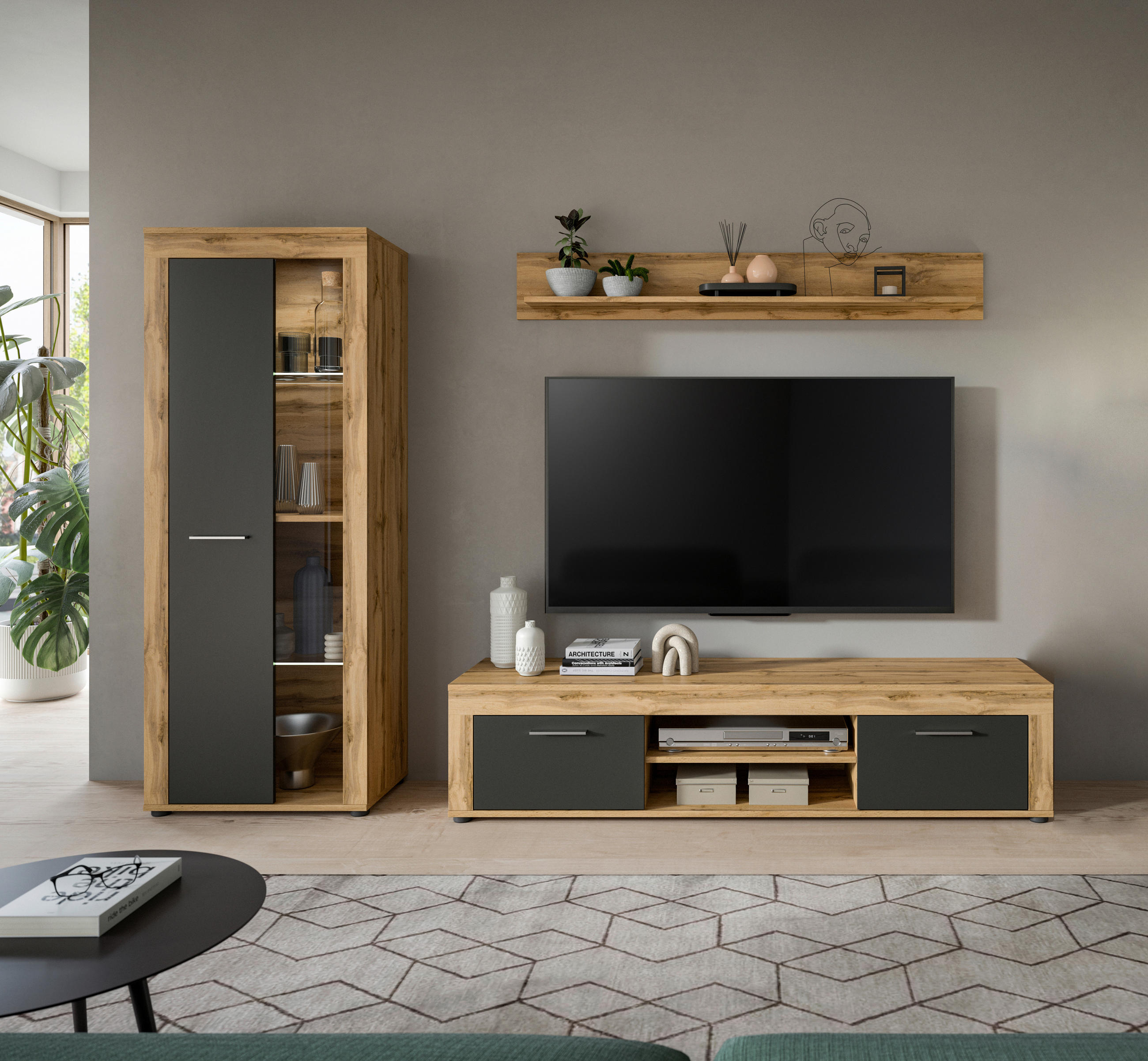 WOHNWAND  in  235/159/35 cm  - Design (235/159/35cm) - MID.YOU