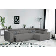 ECKSOFA Anthrazit Struktur  - Anthrazit/Schwarz, Design, Kunststoff/Textil (284/205cm) - Xora