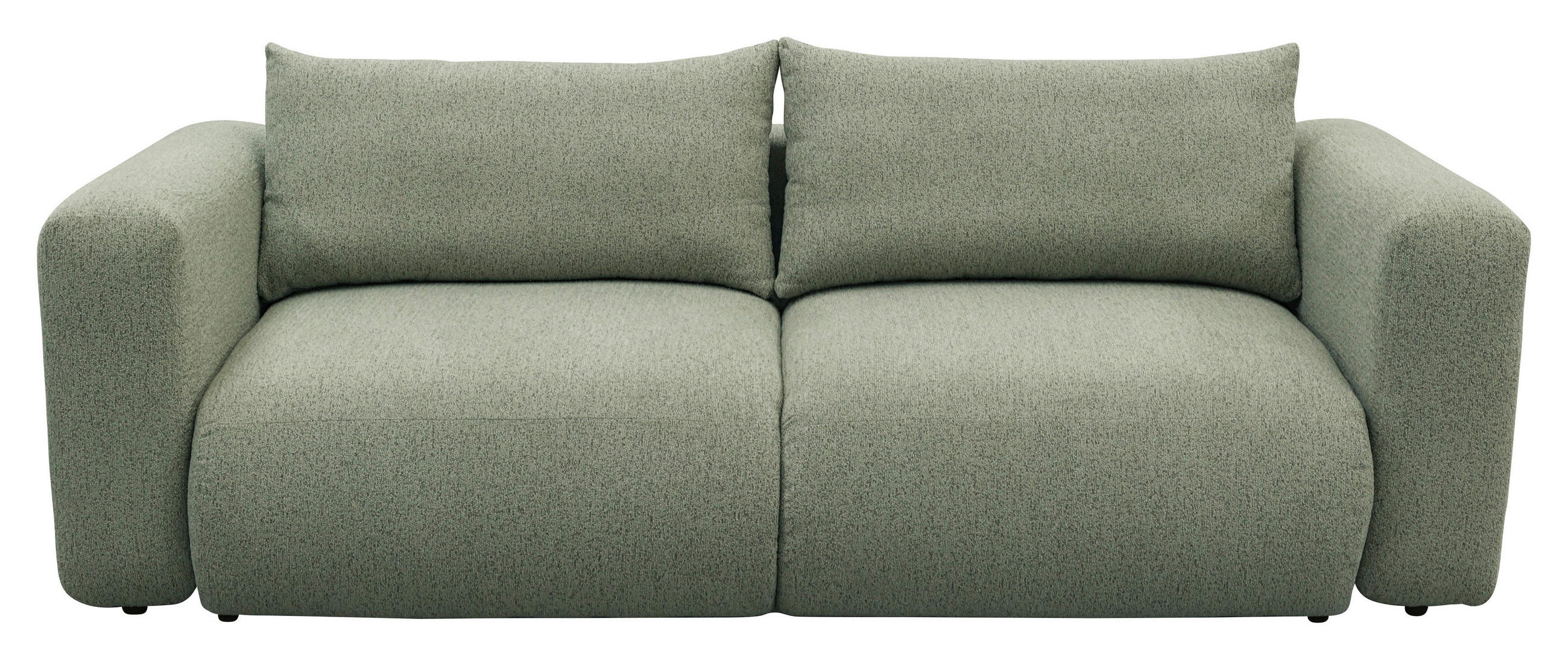 SCHLAFSOFA Flachgewebe Salbeigrün  inkl.  - Salbeigrün/Schwarz, MODERN, Kunststoff/Textil (248/94/109cm) - Carryhome