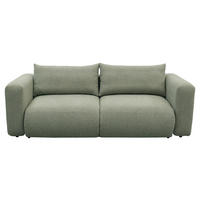 SCHLAFSOFA Flachgewebe Salbeigrün  inkl.  - Salbeigrün/Schwarz, MODERN, Kunststoff/Textil (248/94/109cm) - Carryhome