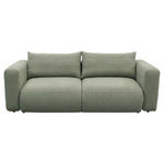SCHLAFSOFA Flachgewebe Salbeigrün  inkl.  - Salbeigrün/Schwarz, MODERN, Kunststoff/Textil (248/94/109cm) - Carryhome