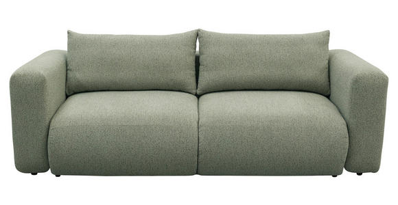 SCHLAFSOFA Flachgewebe Salbeigrün  inkl.  - Salbeigrün/Schwarz, MODERN, Kunststoff/Textil (248/94/109cm) - Carryhome