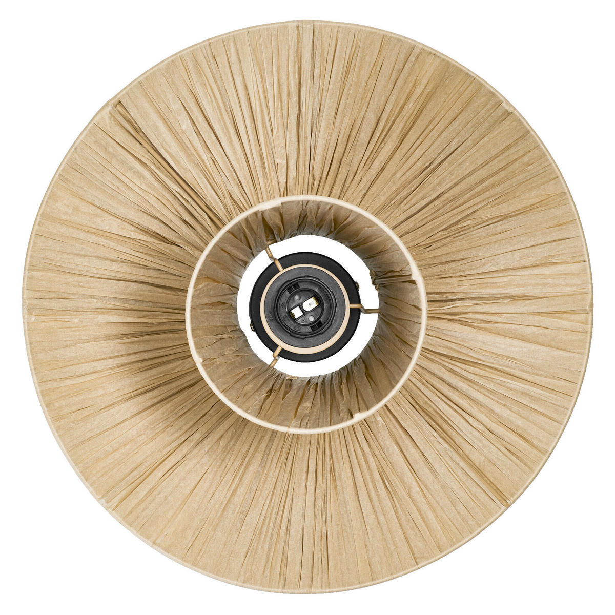 DECKENLEUCHTE  40/18.6 cm    - Hellbraun, Natur, Naturmaterialien/Metall (40/18.6cm) - Osram