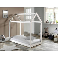 Montessori-Bett Matratze, Rollrost 70/140 cm  in Weiß  - Weiß, Natur, Holz/Textil (70/140cm) - MID.YOU