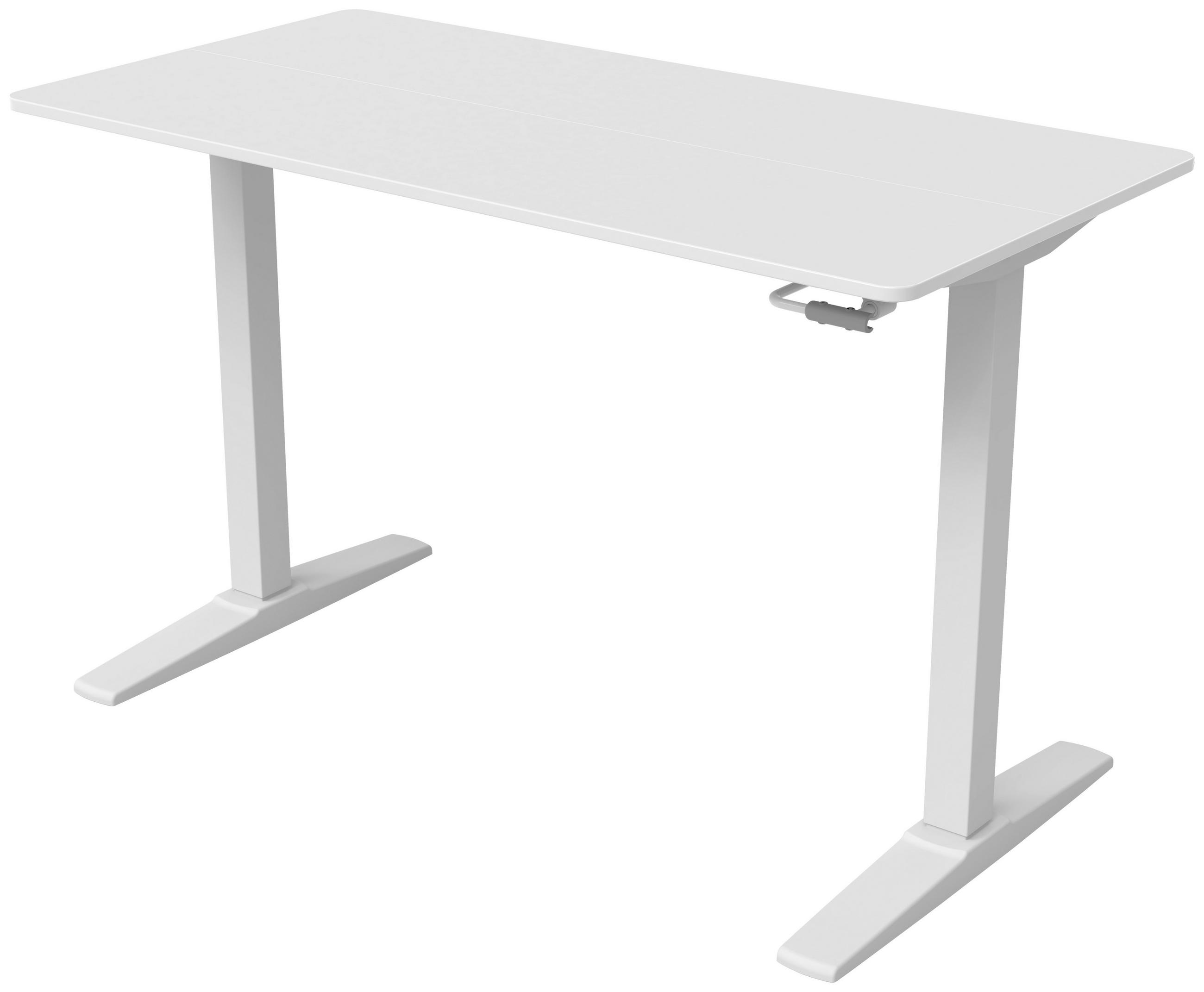 SCHREIBTISCH  in Weiss  - Weiss, Modern, Holzwerkstoff/Kunststoff (120/75-120/60cm) - MID.YOU