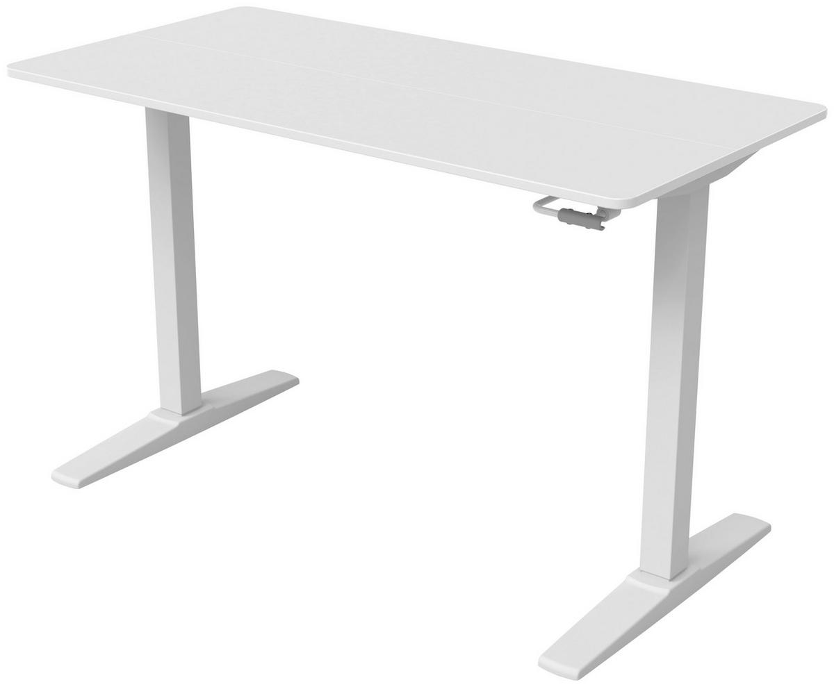 SCHREIBTISCH  in Weiss  - Weiss, Modern, Holzwerkstoff/Kunststoff (120/75-120/60cm) - MID.YOU