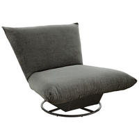 RELAXSESSEL Bouclé    - Anthrazit/Schwarz, Design, Textil/Metall (100/78/96cm) - Livetastic