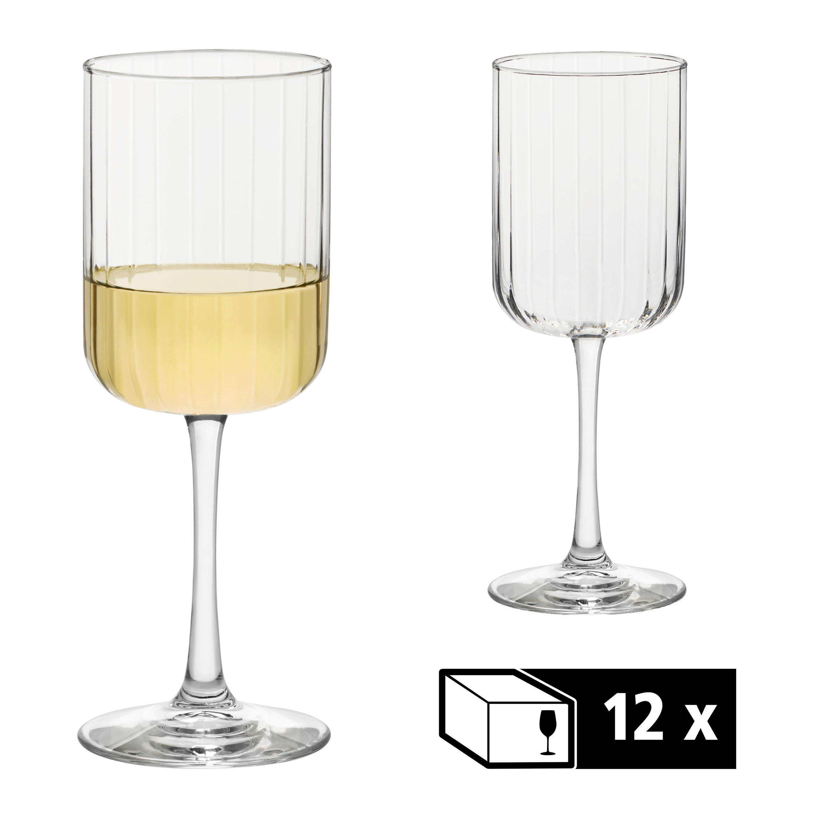 XXXLutz Gläserset Linear Klar 21.5 cm