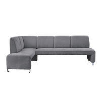 KLUPA KUTNA  antracit  drvo, tekstil, drvni materijal      - srebrne boje/antracit, Moderno, drvni materijal/drvo (244/157cm) - Livetastic