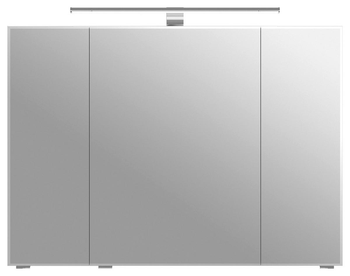 SPIEGELSCHRANK 98/70,3/17 cm  - Chromfarben/Weiß, KONVENTIONELL, Glas/Holzwerkstoff (98/70,3/17cm) - Pelipal