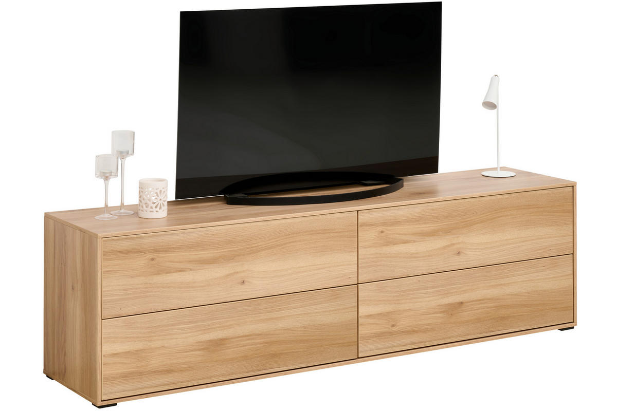 TV-ELEMENT Eichefarben  179,1/52/40 cm  - Eichefarben, Design, Holzwerkstoff (179,1/52/40cm) - home24