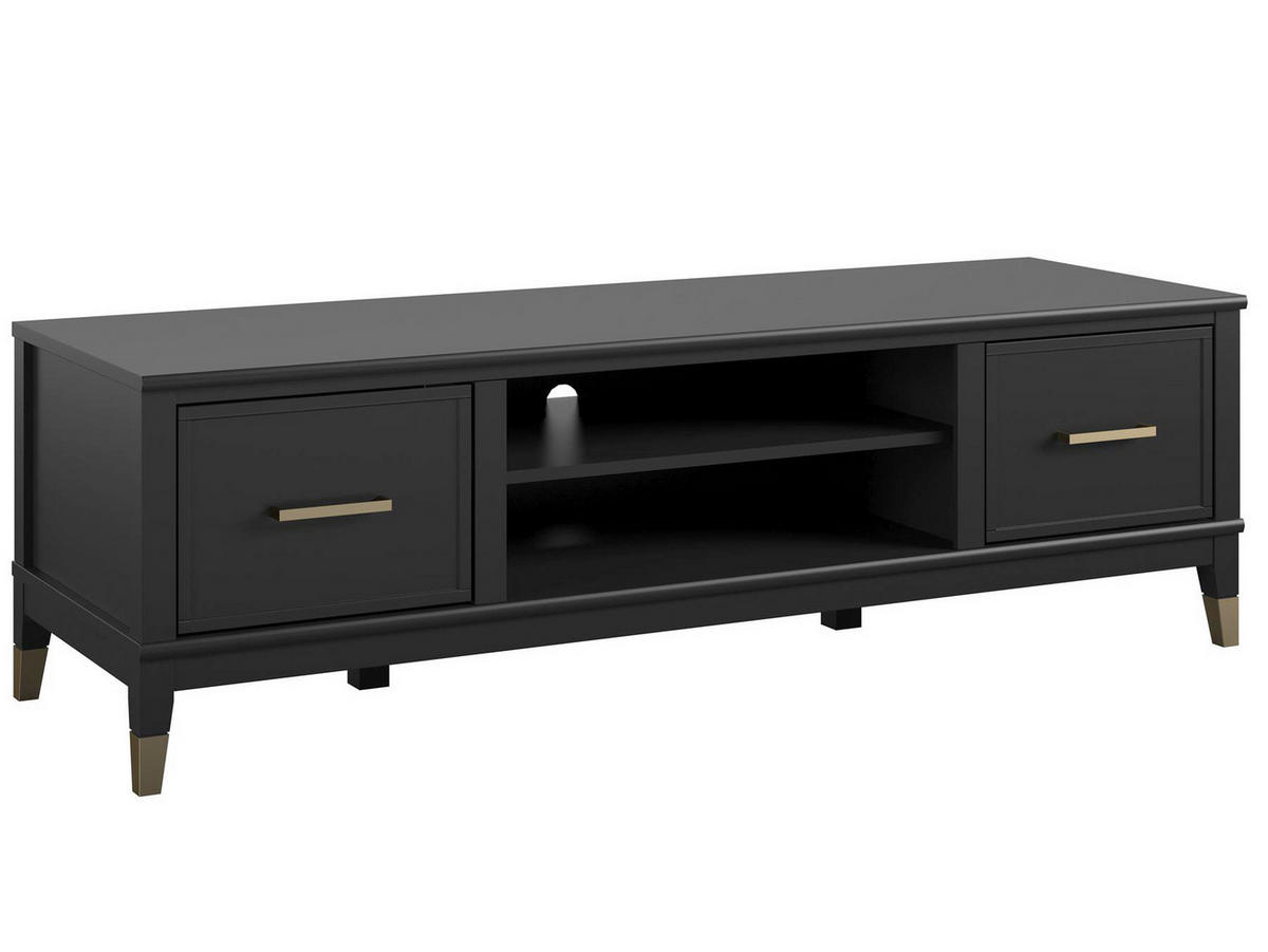 LOWBOARD Westerleigh  in 152/47/50 cm  - Schwarz, Design, Holzwerkstoff/Metall (152/47/50cm) - MID.YOU