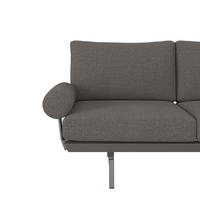 LOUNGE GARNITURA  antracit, tamno siva   - tamno siva/antracit, Design, metal/tekstil (235/305cm) - Dieter Knoll