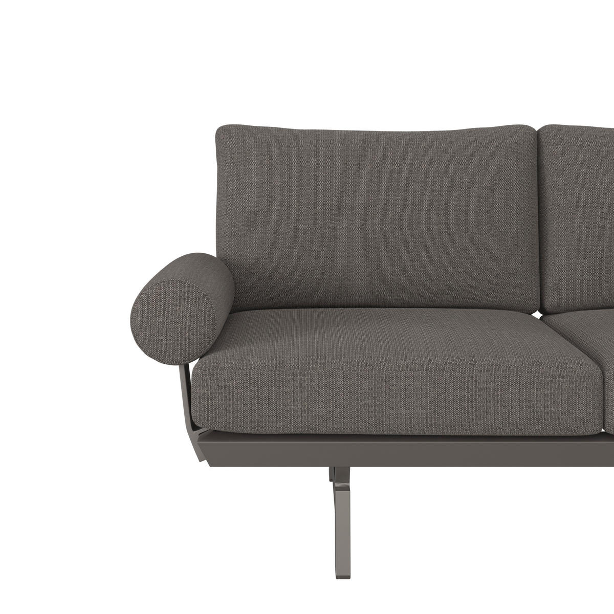 LOUNGE GARNITURA  antracit, tamno siva   - tamno siva/antracit, Design, metal/tekstil (235/305cm) - Dieter Knoll