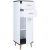 KOMMODE  in 32/97/28 cm  - Eiche dunkel/Eichefarben, MODERN, Holzwerkstoff/Metall (32/97/28cm) - MID.YOU
