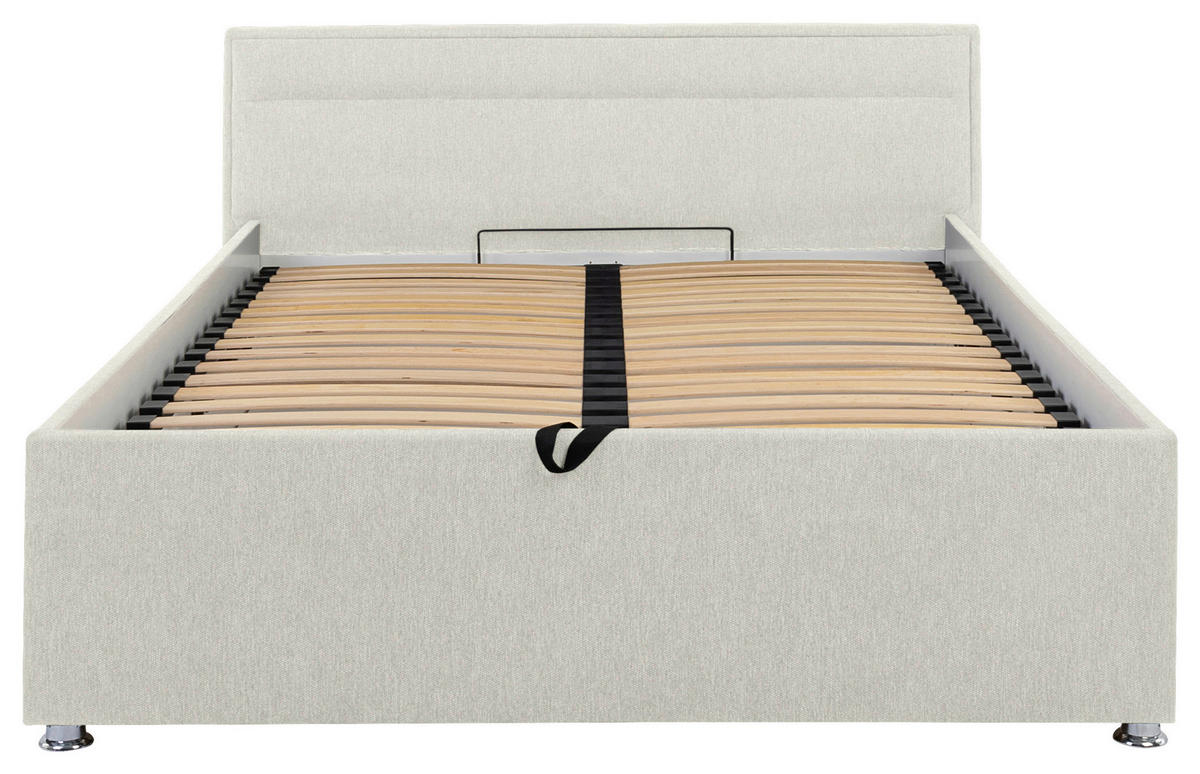 POLSTERBETT Lattenrost, Bettkasten Creme 140/200 cm  - Creme, MODERN, Holz/Kunststoff (140/200cm) - MID.YOU