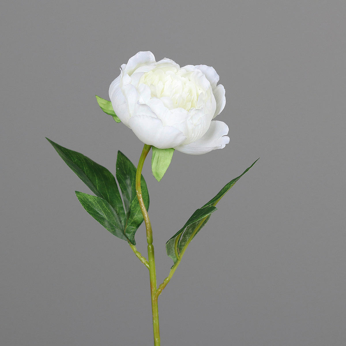 CVIJET UMJETNI  - zelena/krem, Basics, tekstil/plastika (48cm)