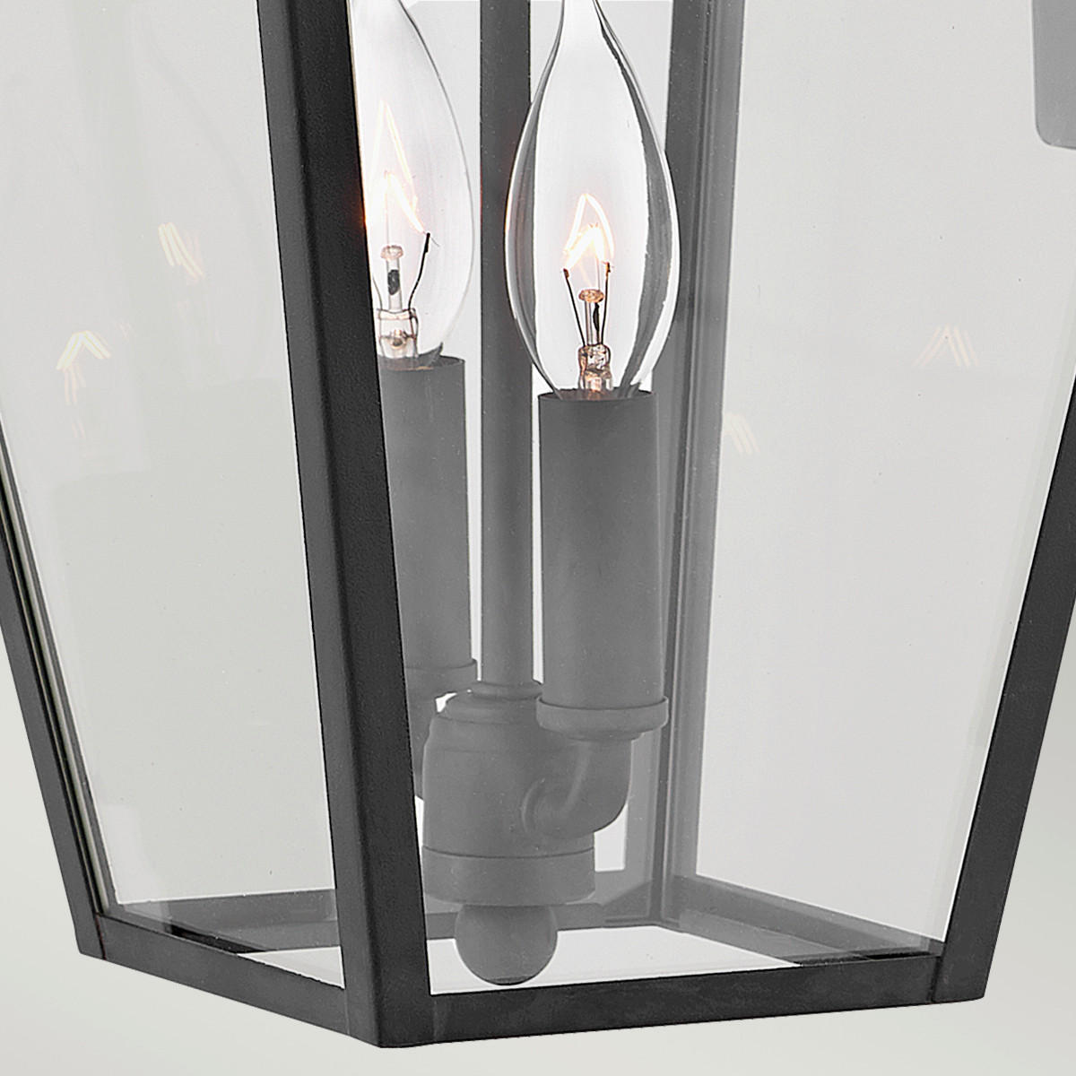 AUSSENWANDLEUCHTE - Schwarz, Konventionell, Glas/Metall (25,4/28,6/45,9cm) - Elstead Lighting