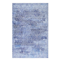 WEBTEPPICH 130/190 cm Grace Blau, Silberfarben  - Blau/Silberfarben, Design, Textil (130/190cm) - WECON HOME