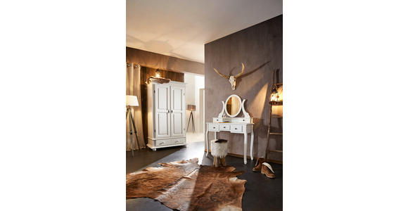GARDEROBENSCHRANK in 110/192/58 cm - Schwarz/Weiß, LIFESTYLE, Holz/Metall (110/192/58cm) - Landscape