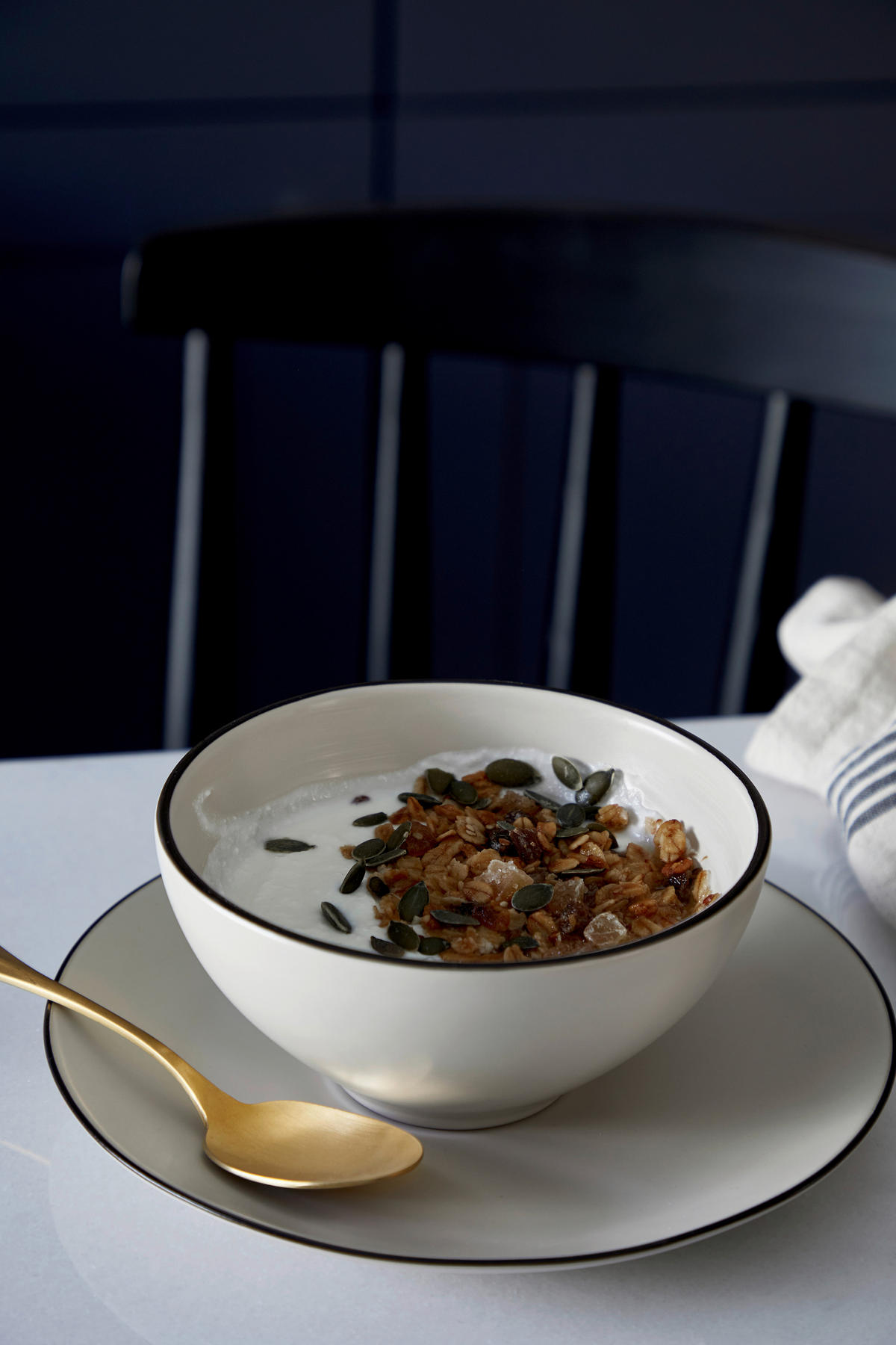 KOMBISERVICE Schwarz, Beige AUGUSTA 30-teilig 6 Personen  - Beige/Schwarz, Basics, Keramik - Costa Nova