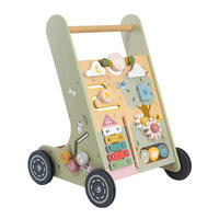 LAUFLERNWAGEN walker  - Pastellblau/Hellrosa, Basics, Holz/Holzwerkstoff (34,8/34/48,8cm) - My Baby Lou