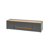 LOWBOARD  170/42/45 cm 2 Schublade(n) Beimöbel erhältlich, stehend  - Anthrazit/Eiche Wotan, Design, Holzwerkstoff/Kunststoff (170/42/45cm) - Modante