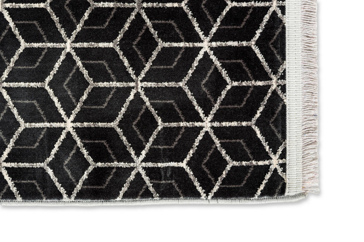 WEBTEPPICH 170/240 cm Metric  - Graphitfarben, Design, Textil (170/240cm) - Joop!