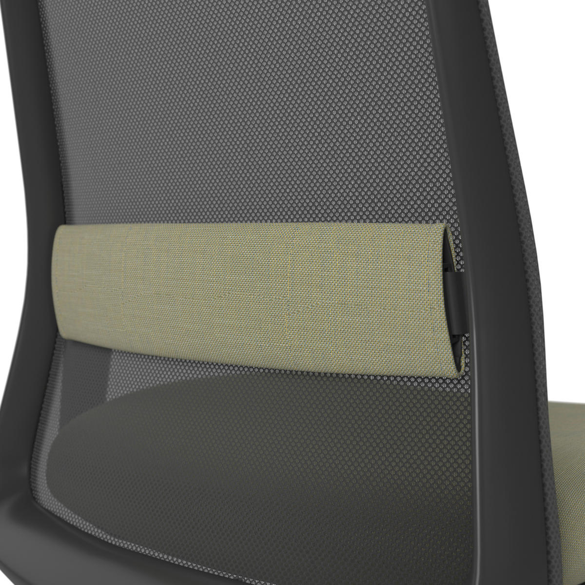 DREHSTUHL Schwarz, Pastellgrün  - Pastellgrün/Schwarz, MODERN, Kunststoff/Textil (70/103-115/70cm)