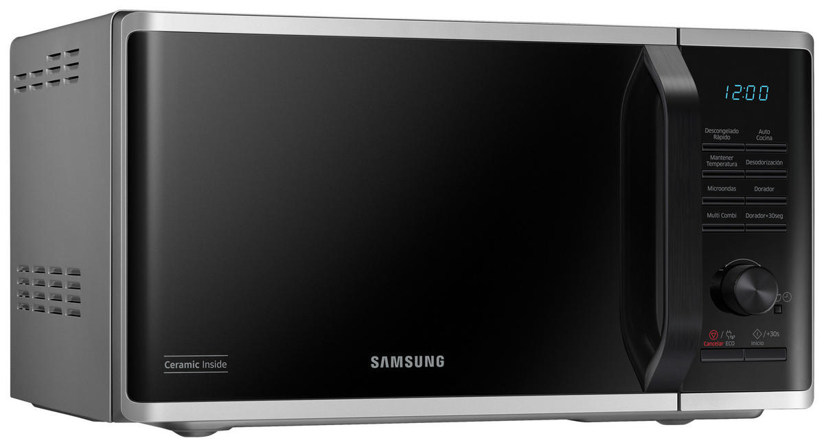 MIKROWELLE MG23K3515AS  - Silberfarben/Schwarz, Basics, Keramik/Kunststoff (49/27,5/39cm) - Samsung