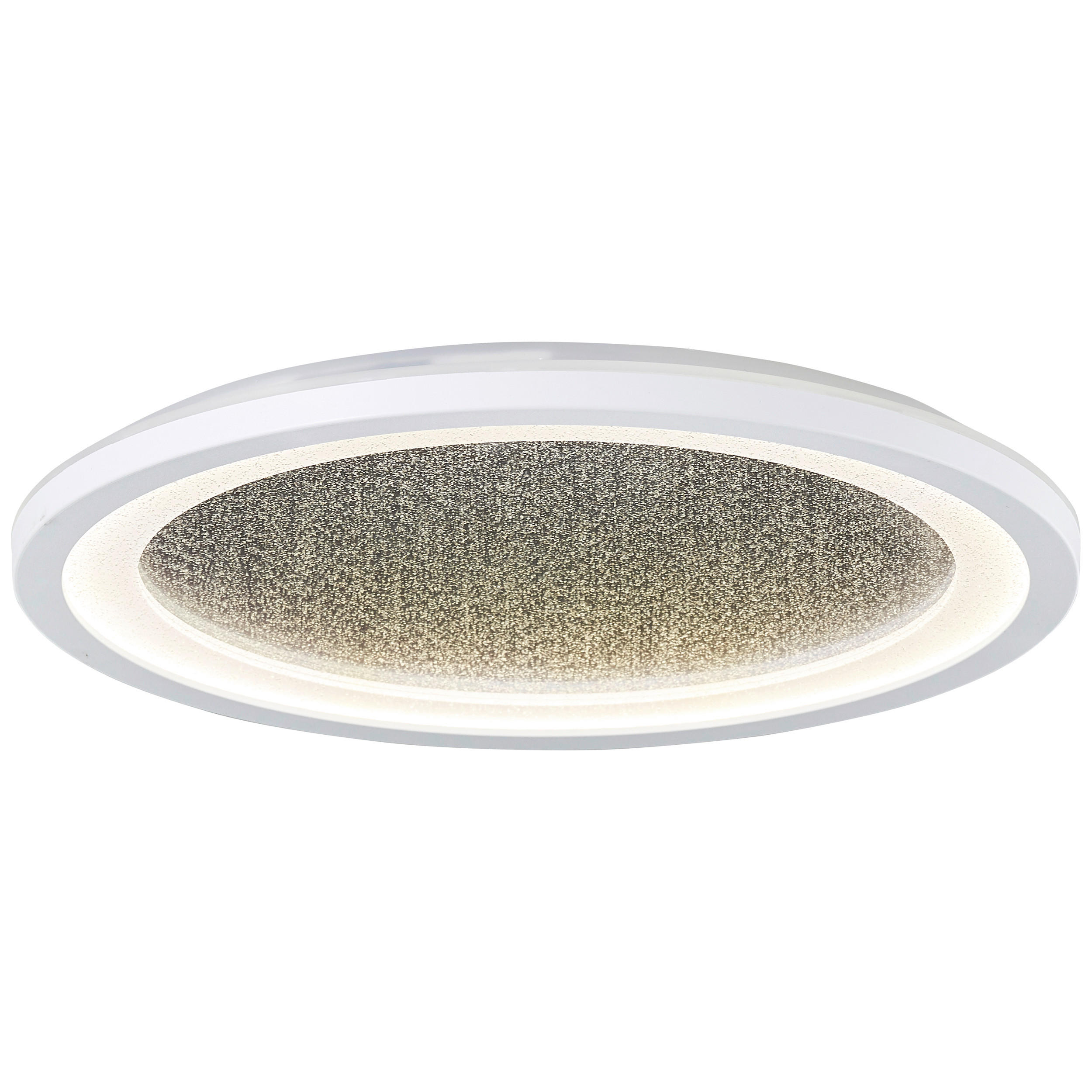 LED PLAFONJERA - bela/crna, Osnovno, plastika (29,5/2,5cm)
