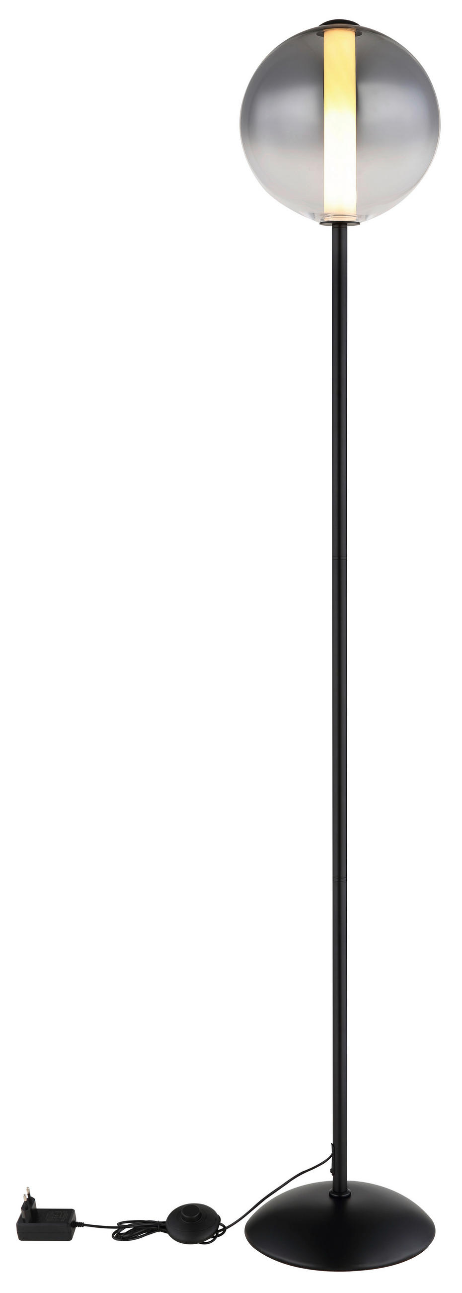 LED SVJETILJKA PODNA LACY  - bijela/siva, Konvencionalno, staklo/metal (25/152cm) - Globo