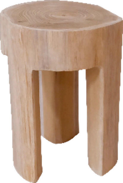 HOCKER Teakholz Naturfarben  - Naturfarben, Design, Holz (28-30/28-30/40cm) - Livetastic