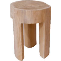 HOCKER Teakholz Naturfarben  - Naturfarben, Design, Holz (28-30/28-30/40cm) - Livetastic