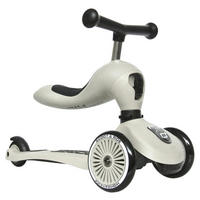 LAUFRAD/KINDERSCOOTER 2in1 Highwaykick 1  - Hellgrau, Trend, Kunststoff/Metall (24/37/55cm) - Scoot and Ride
