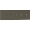 HAKENLEISTE  in Taupe  - Taupe, Design, Holzwerkstoff/Metall (100/25/5cm) - Moderano