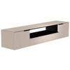 LOWBOARD  in 210/41/45 cm  - Sandfarben/Schwarz, Design, Glas/Holzwerkstoff (210/41/45cm) - Moderano
