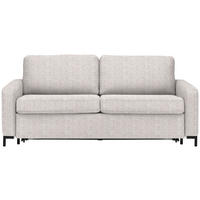 BÄDDSOFFA i vävt tyg beige  - beige/svart, Klassisk, metall/textil (187/84/97cm) - Livetastic