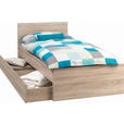 BETT 90/200 cm  in Sonoma Eiche  - Sonoma Eiche, KONVENTIONELL, Holzwerkstoff (90/200cm) - Carryhome