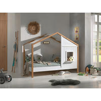 HAUSBETT Lattenrost 90/200 cm  in Weiß, Eichefarben, Kieferfarben  - Eichefarben/Weiß, MODERN, Holz/Holzwerkstoff (90/200cm) - MID.YOU