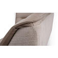 ECKBANK 237/178 cm Struktur Echtleder Schwarz, Taupe   - Taupe/Schwarz, Design, Leder/Textil (237/178cm) - Novel