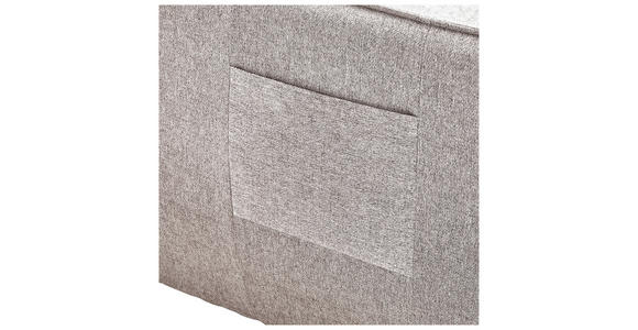 ECKSOFA in Flachgewebe Greige - Greige/Schwarz, MODERN, Kunststoff/Textil (182/237cm) - Carryhome