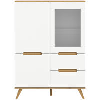 HIGHBOARD  in 100/140/40 cm  - Eichefarben/Weiß, Design, Holzwerkstoff (100/140/40cm) - MID.YOU