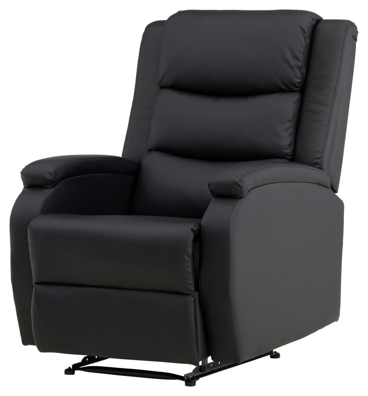 FERNSEHSESSEL in Schwarz  - Schwarz, Basics, Textil/Metall (74/103/92cm) - Livetastic