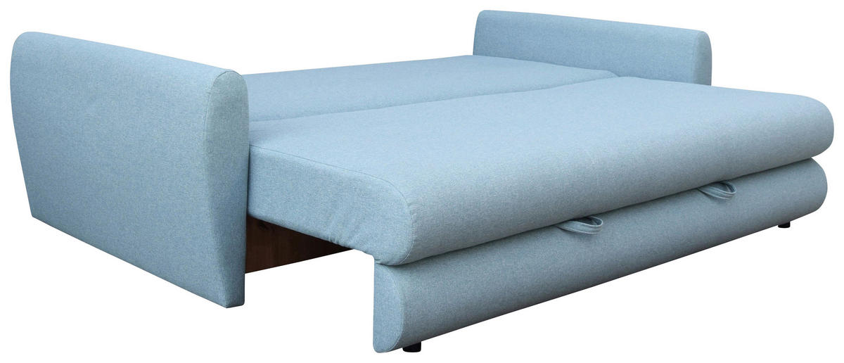 3-SED,  turkizna tekstil  - turkizna/črna, Design, umetna masa/tekstil (235/115cm) - Ti'me