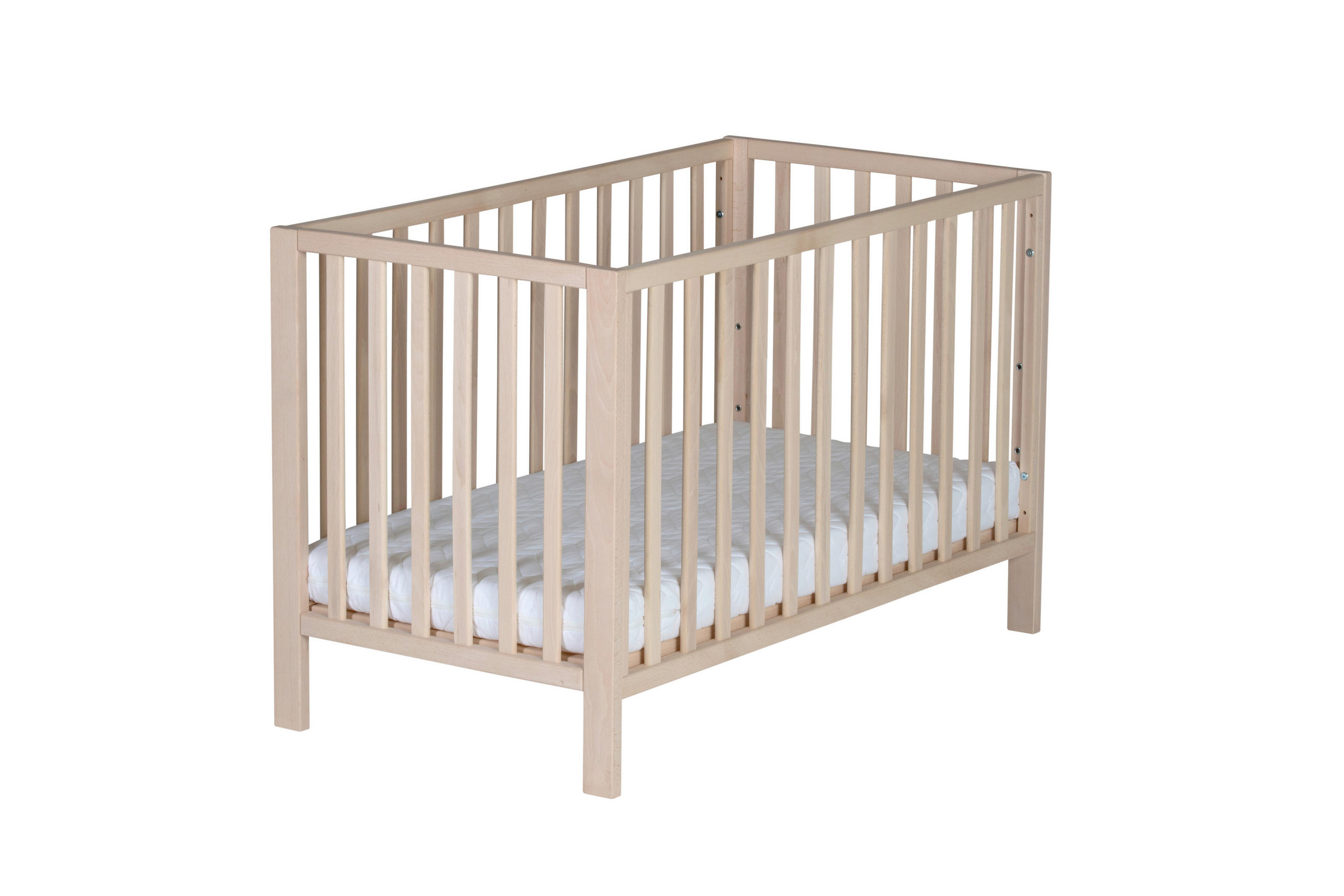 GITTERBETT    - Buchefarben, Basics, Holz (125/80/66cm) - Schardt