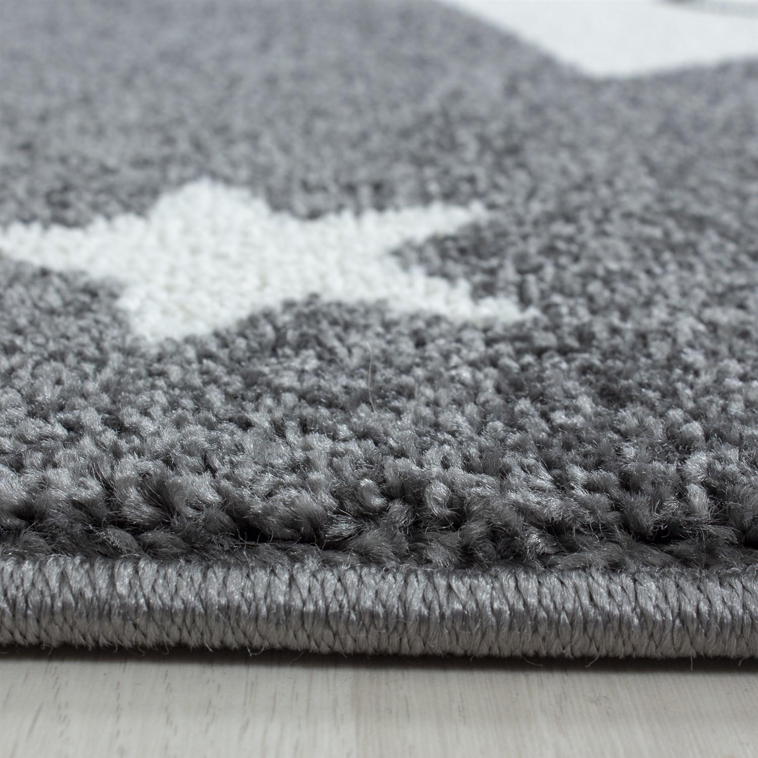 BARNMATTA 160 cm Kids 610  - vit/grå, Trend, textil (160cm) - Ben'n'jen