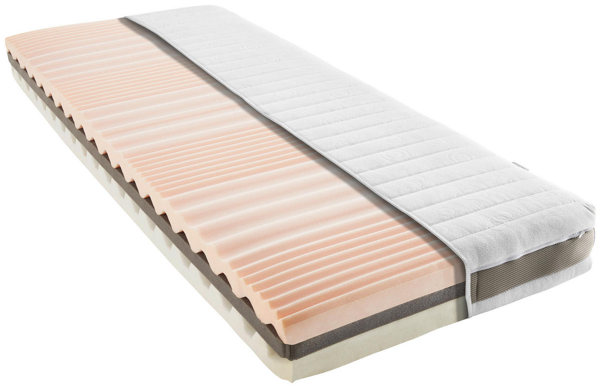 KOMFORTSCHAUMMATRATZE 90/200 cm Höhe ca. 20 cm  - Basics, Textil (90/200cm) - Sleeptex